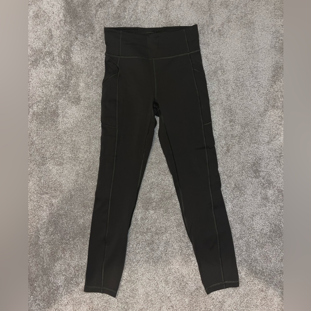 Lululemon Army Green Running Legging 25”
